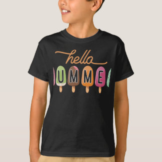 Farbiges Ice Creme Design - Hallo Sommer  T-Shirt