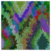Farbiges Ikat Tribal Geometric Muster Stoff (Nahaufnahme)