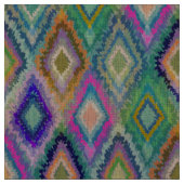 Farbiges Ikat Tribal Geometrisches Muster 2 Stoff (Muster)