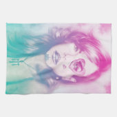 Farbiges illustriertes Küchentuch - Regenbogen (Horizontal)