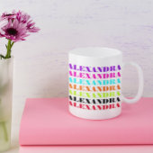 Farbiges Individuelle Name Muster Kaffeetasse