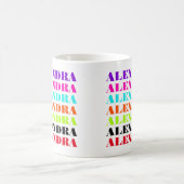 Farbiges Individuelle Name Muster Kaffeetasse (Mittel)