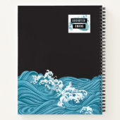 Farbiges Inspiriertes japanisches Notebook (Leere) Notizblock (Rückseite)