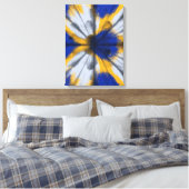 Farbiges Interferenzmuster Leinwanddruck (Insitu (Schlafzimmer))