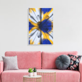 Farbiges Interferenzmuster Leinwanddruck (Insitu (Wohnzimmer))