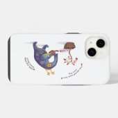 Farbiges iPhone 14 Strenge Gehäuse, glänzend Hülle (Rückseite (Horizontal))