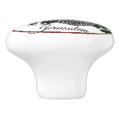 Farbiges Jerusalem Keramikknauf (Seitenansicht)