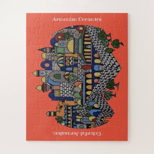 Farbiges Jerusalem Puzzle (Vertikal)