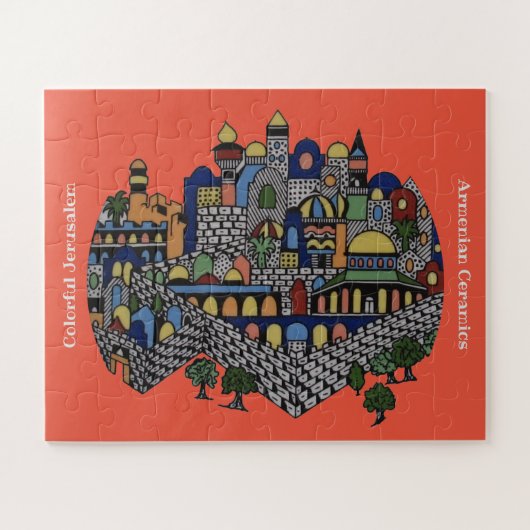 Farbiges Jerusalem Puzzle (Horizontal)