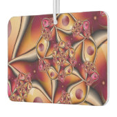 Farbiges Joy Abstrakt Red Orange Fantasy Fraktal Autolufterfrischer (Links)