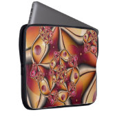 Farbiges Joy Abstrakt Red Orange Fantasy Fraktal Laptopschutzhülle (Vorne Rechts)