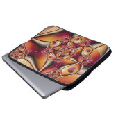 Farbiges Joy Abstrakt Red Orange Fantasy Fraktal Laptopschutzhülle (Vorne Knopf)