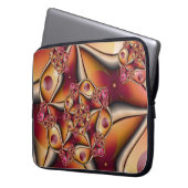 Farbiges Joy Abstrakt Red Orange Fantasy Fraktal Laptopschutzhülle (Vorderseite Links)