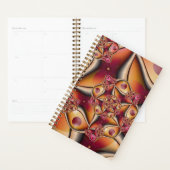 Farbiges Joy Abstrakt Red Orange Fantasy Fraktal Planer (Anzeige)