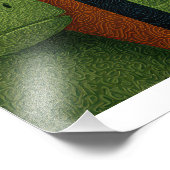 Farbiges Jungle Safari Tierposter Fotodruck (Ecke)