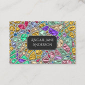 Farbiges Juwelenglas - Farbwahl Visitenkarte (Vorderseite)