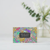 Farbiges Juwelenglas - Farbwahl Visitenkarte (Stehend Vorderseite)