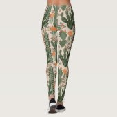 Farbiges Kaktusmuster Leggings (Rückseite)