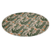 Farbiges Kaktusmuster Schneidebrett (Ecke)