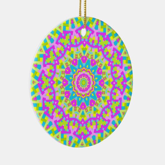 Farbiges Kaleidoskop 010 Keramik Ornament (Rechts)