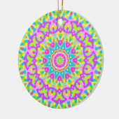 Farbiges Kaleidoskop 010 Keramik Ornament (Links)