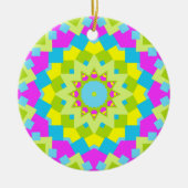 Farbiges Kaleidoskop 012 Keramikornament (Vorne)