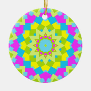 Farbiges Kaleidoskop 012 Keramikornament