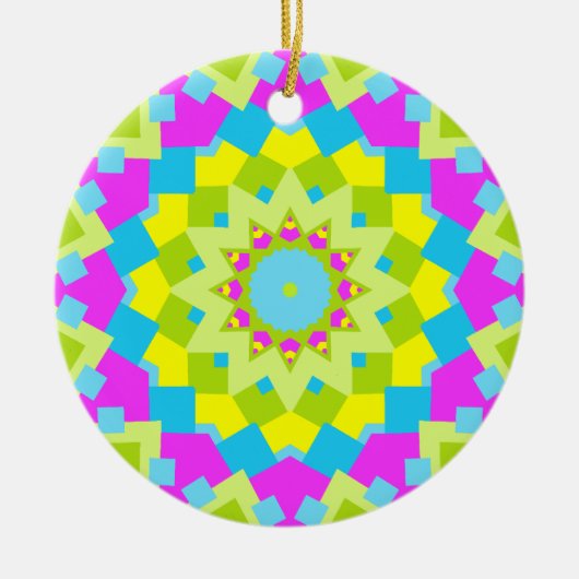Farbiges Kaleidoskop 012 Keramikornament (Vorne)