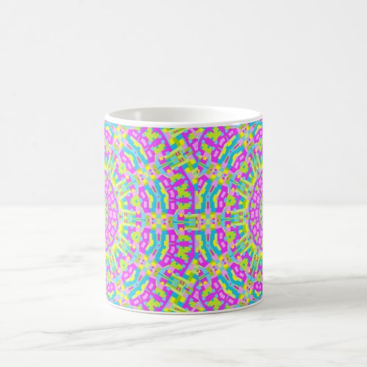 Farbiges Kaleidoskop 01 Kaffeetasse (Mittel)