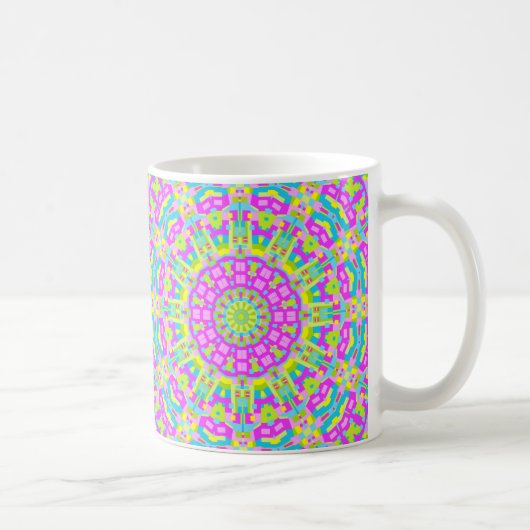 Farbiges Kaleidoskop 01 Kaffeetasse (Rechts)
