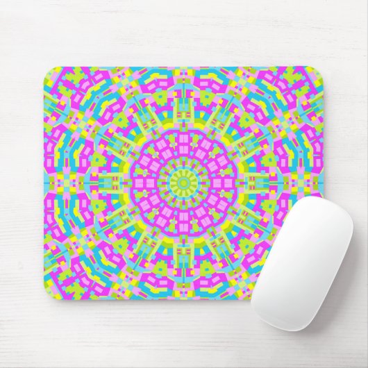 Farbiges Kaleidoskop 01 Mousepad (Mit Mouse)