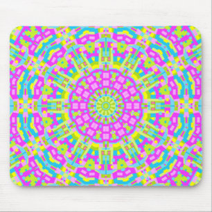 Farbiges Kaleidoskop 01 Mousepad