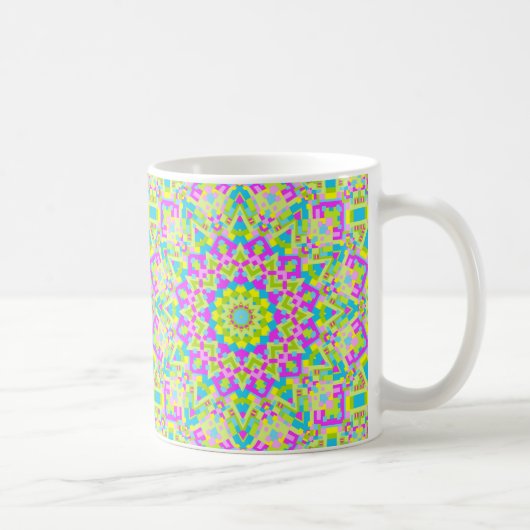 Farbiges Kaleidoskop 02 Kaffeetasse (Rechts)