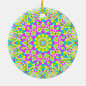Farbiges Kaleidoskop 02 Keramik Ornament (Hinten)