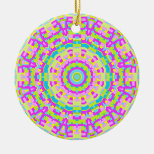 Farbiges Kaleidoskop 03 Keramik Ornament