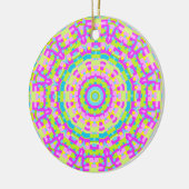 Farbiges Kaleidoskop 03 Keramik Ornament (Links)