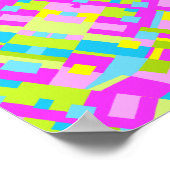 Farbiges Kaleidoskop 03 Poster (Ecke)