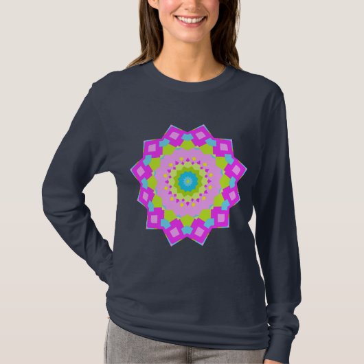 Farbiges Kaleidoskop 03 T-Shirt (Vorderseite)