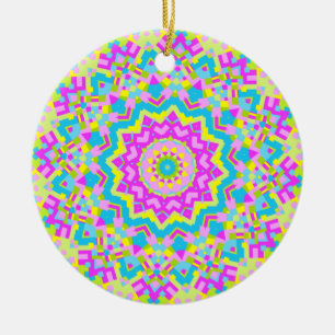 Farbiges Kaleidoskop 04 Keramik Ornament