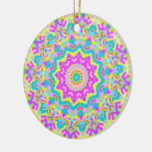 Farbiges Kaleidoskop 04 Keramik Ornament (Links)