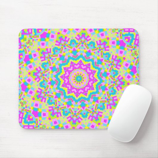 Farbiges Kaleidoskop 04 Mousepad (Mit Mouse)
