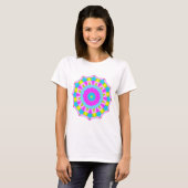Farbiges Kaleidoskop 04 T-Shirt (Vorne ganz)