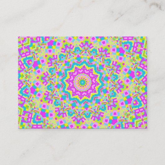Farbiges Kaleidoskop 04 Visitenkarte (Vorderseite)
