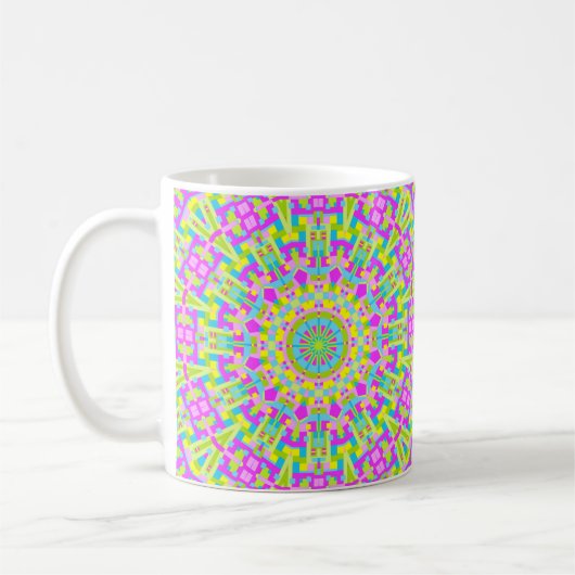 Farbiges Kaleidoskop 05 Kaffeetasse (Links)
