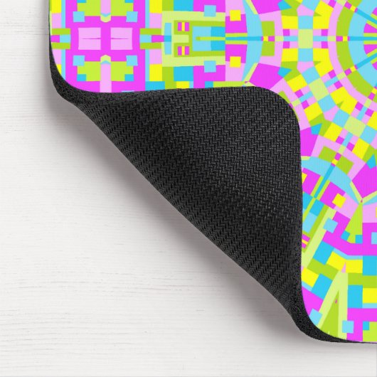 Farbiges Kaleidoskop 05 Mousepad (Ecke)
