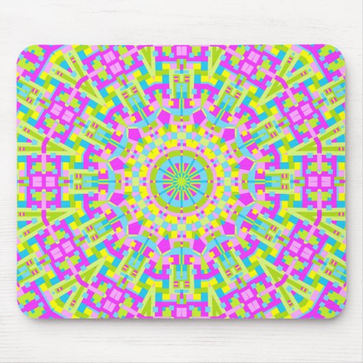 Farbiges Kaleidoskop 05 Mousepad (Vorne)