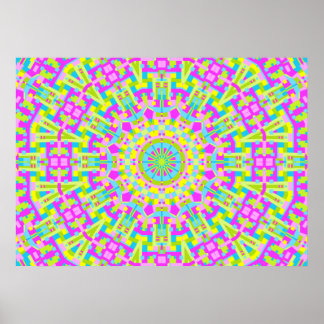 Farbiges Kaleidoskop 05 Poster