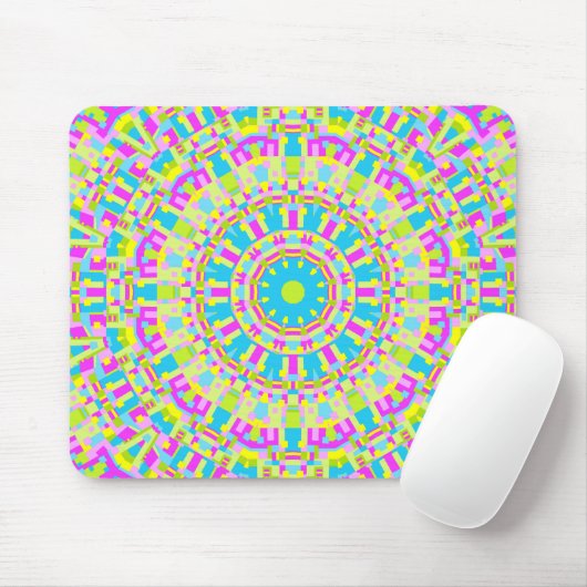 Farbiges Kaleidoskop 06 Mousepad (Mit Mouse)