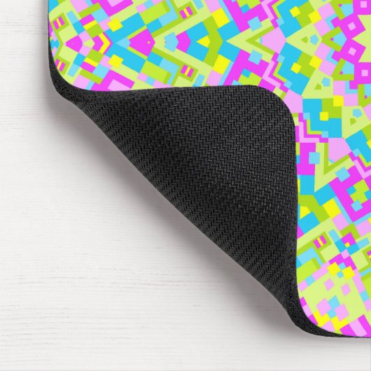 Farbiges Kaleidoskop 07 Mousepad (Ecke)