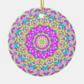 Farbiges Kaleidoskop 08 Keramik Ornament (Vorne)